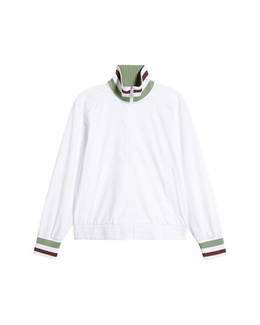 Head White X Veronica Beard Front Zip Track Jacket