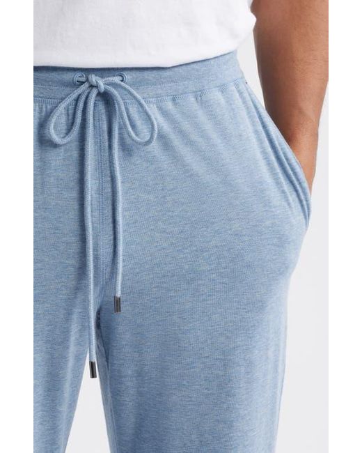 Daniel Buchler Blue Stretch Cotton & Modal Drawstring Pajama Pants for men