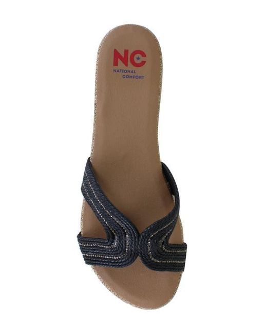 National Comfort Blue Terrassa Slide Sandal