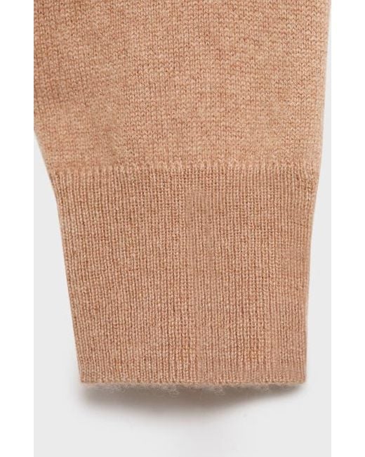 Mango Black Crewneck Cashmere Sweater