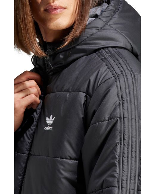 adidas Originals Adicolor Reversible Quilted Jacket in Black for Men | Lyst
