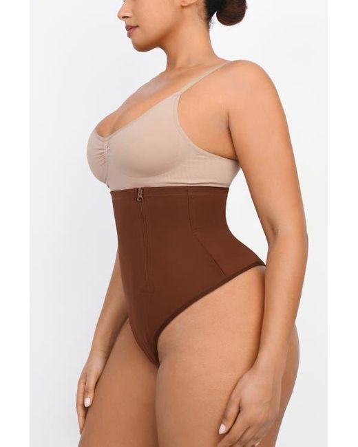 Shapellx Black Side Zip Shaping Panty