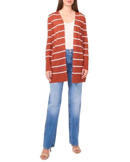 Halogen® Red Stripe Longline Cardigan