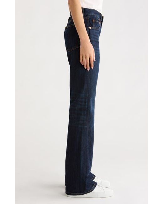 Re/done Blue Twisted Bootcut Jeans