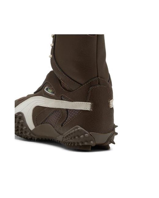 PUMA Brown Mostro Mid Sneaker Boot