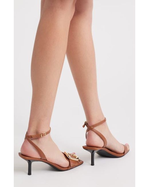 Nordstrom Brown Simone Ankle Strap Sandal