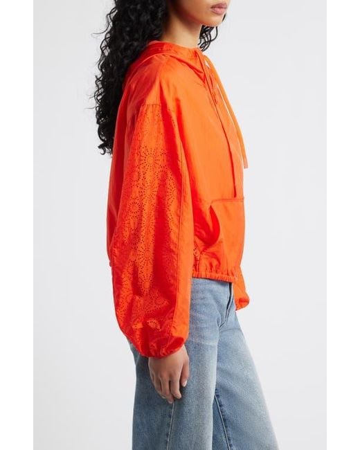 Ugg Orange Chiara Hooded Nylon Jacket
