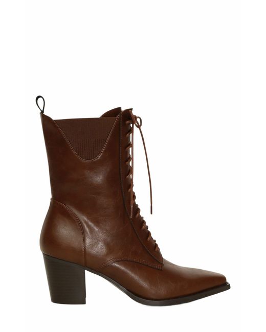 Belle & Bloom Brown Jumping Ship Laced Boot