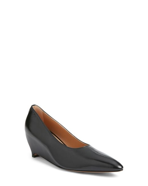Maison Margiela Black Wedge Pointed Toe Pump