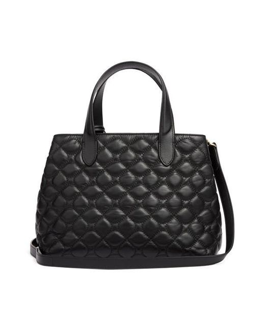 L.K.Bennett Black Juliette Quilted Leather Tote