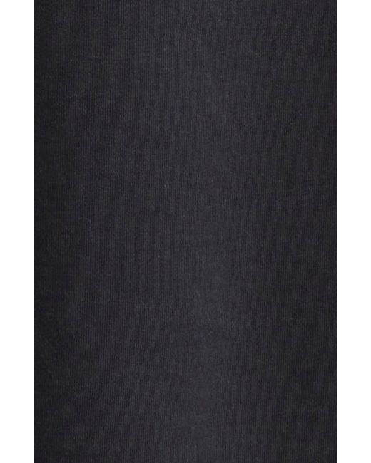 Maison Margiela Black Distressed Appliqué Logo Cotton T-shirt for men