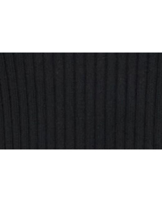 Helmut Lang Black Cutout Sleeve Organic Cotton Rib Sweater for men