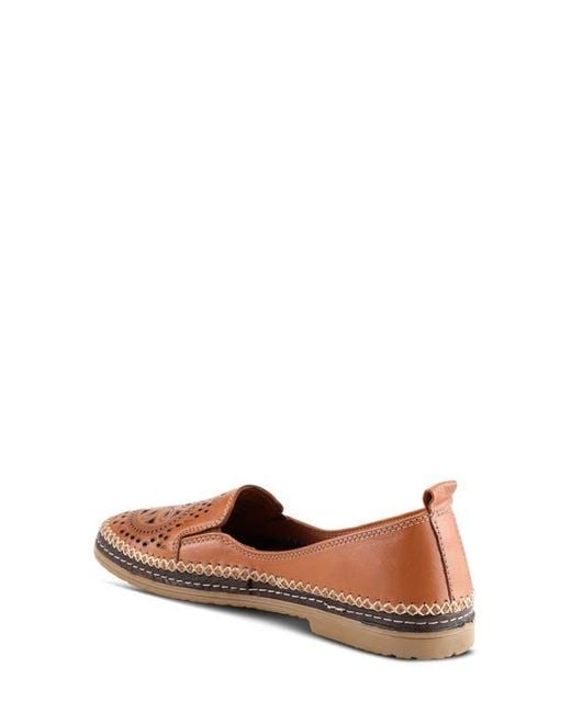 Spring Step Brown Ingrid Flat