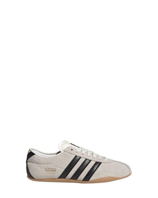 Adidas White Tokyo Low Top Suede Sneaker