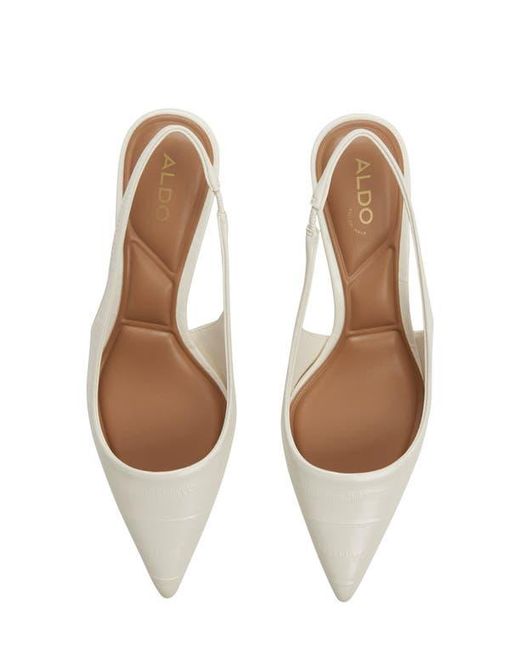 ALDO White Calantha Singback Pump