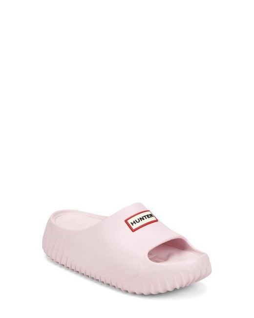 Hunter Pink Faroe Platform Slide Sandal