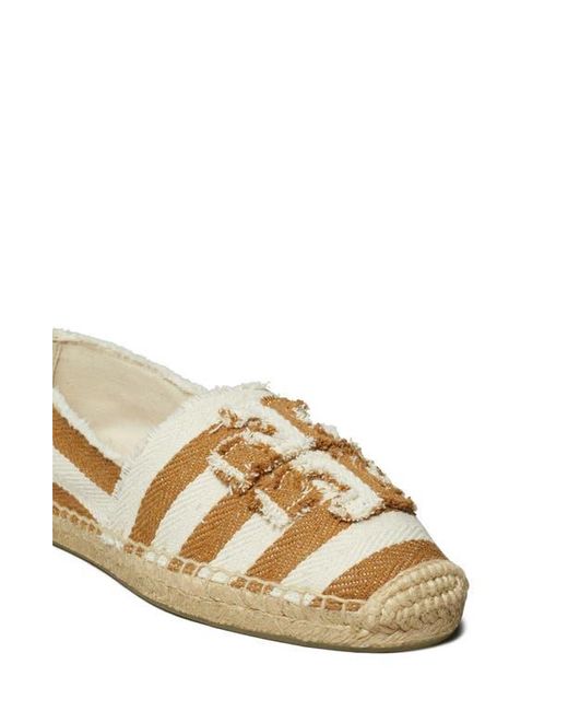 Tory Burch Multicolor Fray Stripe Espadrille Flat