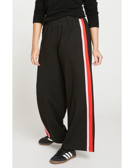 UNIVERSAL STANDARD Black Stephanie Ponte Wide Leg Pants