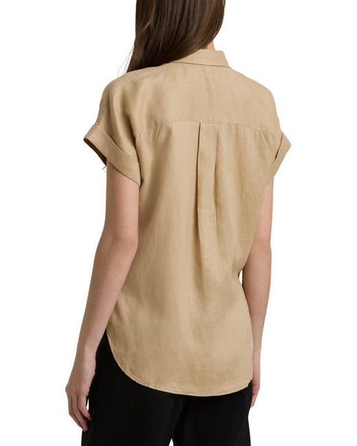 Ralph Lauren Black Short Sleeve Linen Button-Up Shirt