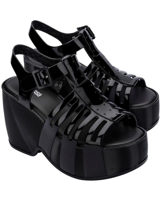 Melissa Black Station 79 Platform Sandal