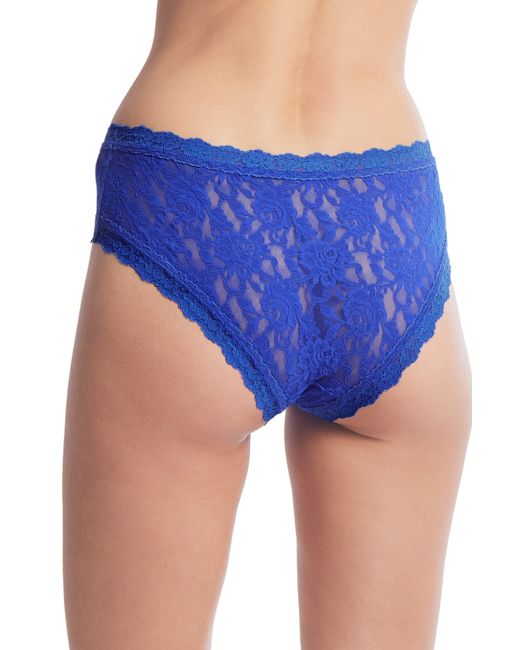 Hanky Panky Blue Signature Lace V-front Cheeky Briefs