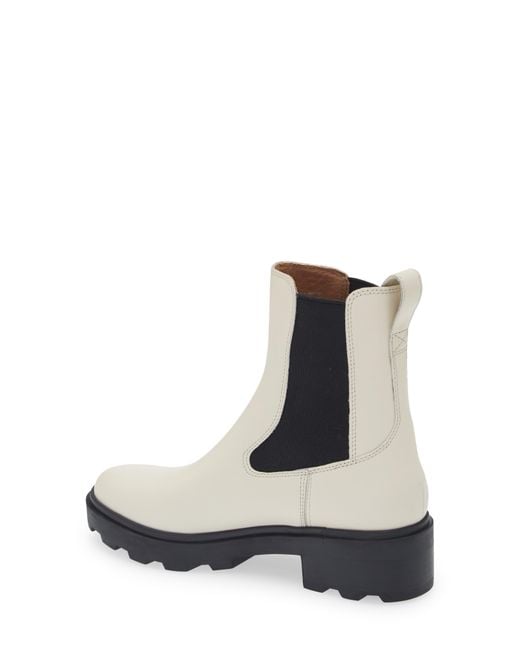 Madewell The Wyckoff Chelsea Lugsole Boot in White | Lyst