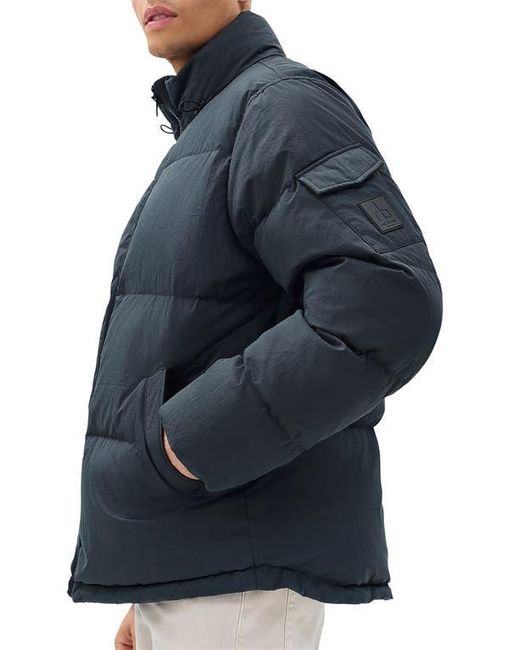 Rag & Bone Blue Daniel Quilted Down Puffer Jacket for men