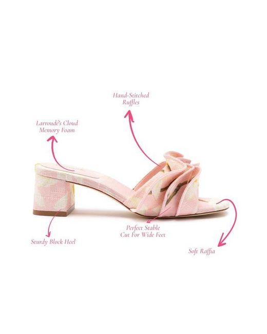 Larroude Pink Brigitte Mule