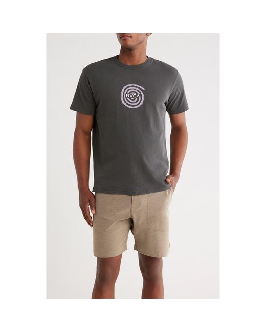 RVCA Gray Easter Basket Cotton Graphic T-Shirt for men
