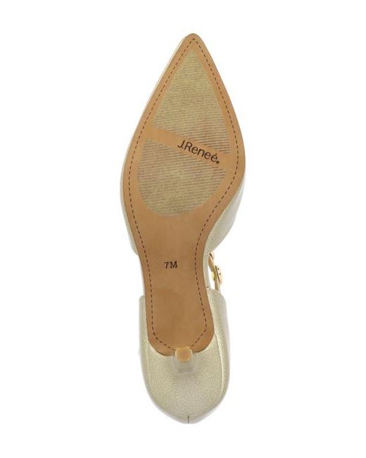 J. Reneé Metallic Mayven Pointed Toe Pump