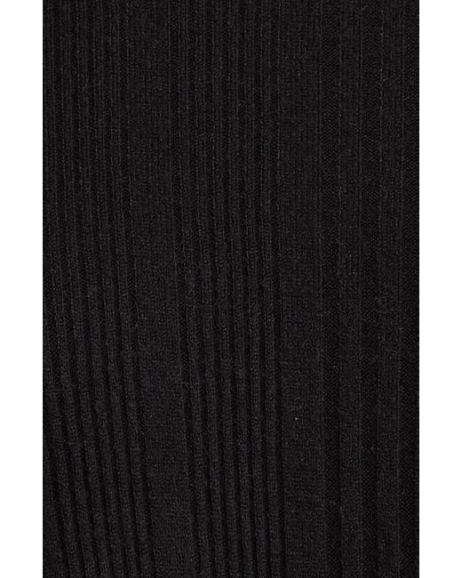 Andine Black Maeve Palermo Rib Long Sleeve Crop Top