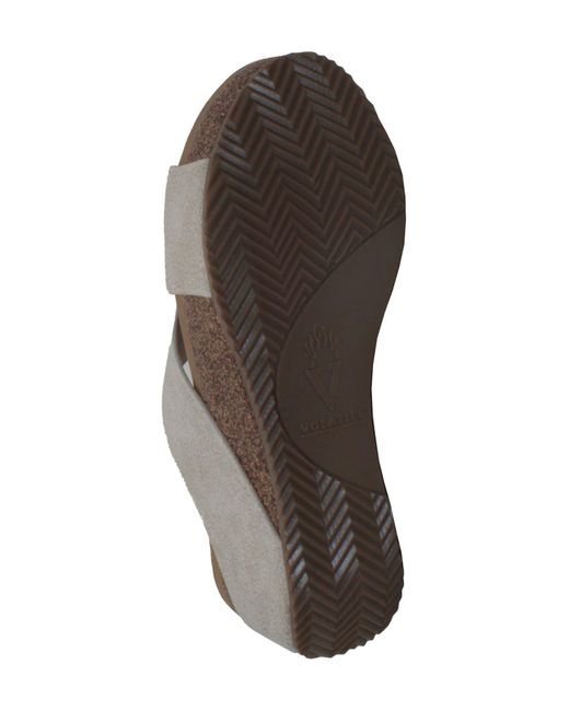 Volatile Gray Firefly Water Resistant Wedge Platform Sandal