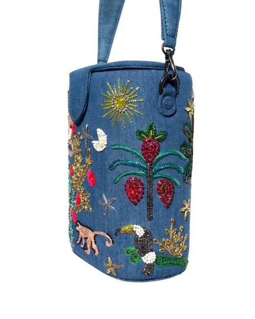 Simitri Blue Bucket Bag