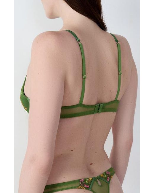 Etam Green Gourmandise No. 2 Underwire Plunge Push-Up Bra