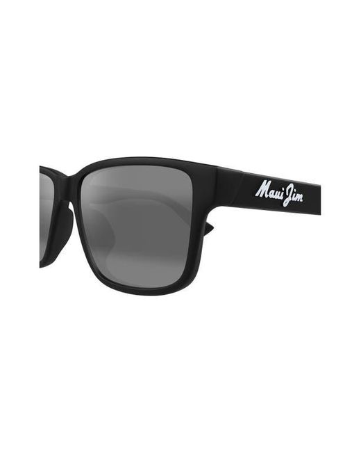 Maui Jim Gray 58Mm Polarizedplus2 Rectangular Sunglasses for men