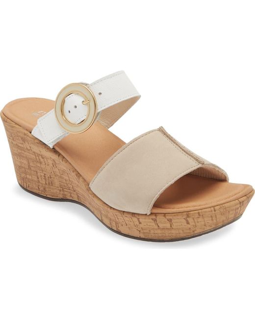 Naot Metallic Breezy Platform Wedge