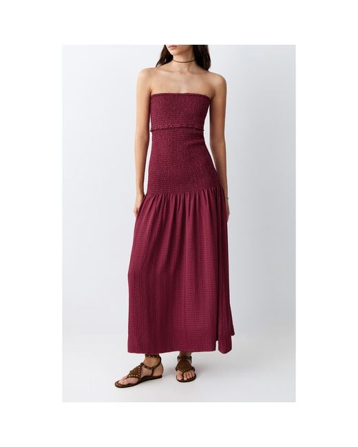 mango red strapless dress Selection Mango Women's Combined Strapless Dress