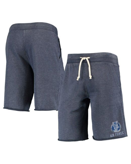 Alternative Apparel Blue Heathered Navy Air Force Falcons Victory Lounge Shorts for men