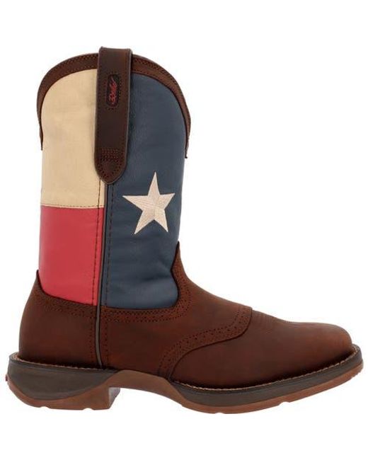 Durango Brown Texas Flag Western Boot for men