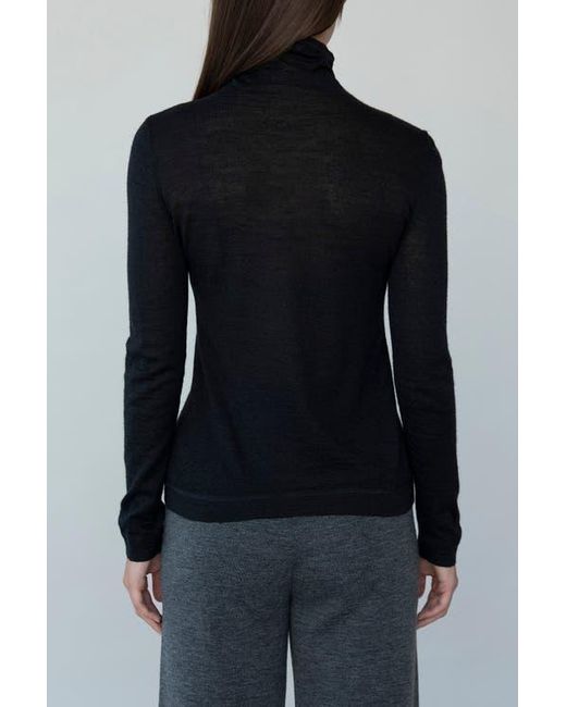 SSKEIN Black T Neck Pullover
