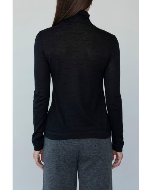 SSKEIN Black T Neck Pullover