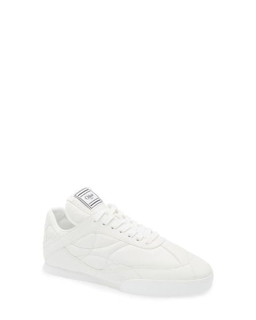 Chloé White Kick Leather Sneaker