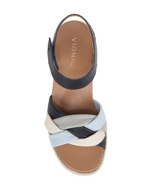 Vionic White Saratoga Wedge Espadrille Sandal