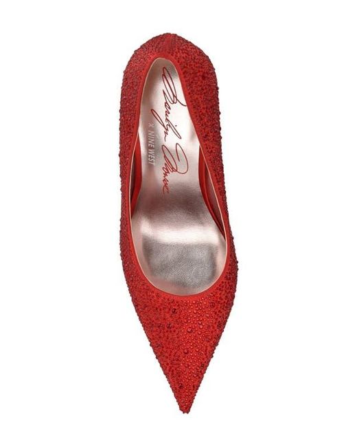 Nine West Red Glamor Pointed Toe Pump