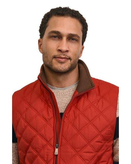 Brooks Brothers Red Paddock Water Repellent Diamond Quilted Vest for men