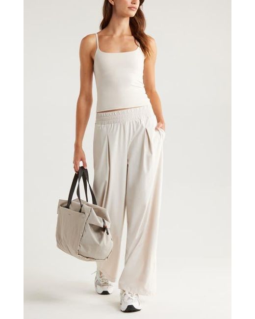 Zella White Atlas Wide Leg Pants