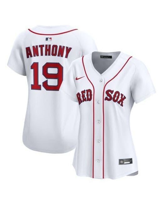 Nike White Roman Anthony Boston Sox Home Limited Player Jersey