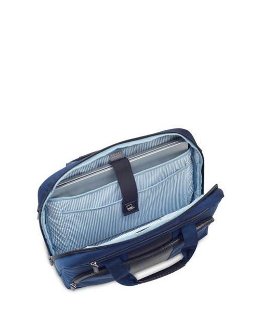 Delsey Paris Blue Wagram Briefcase With Laptop Sleeve