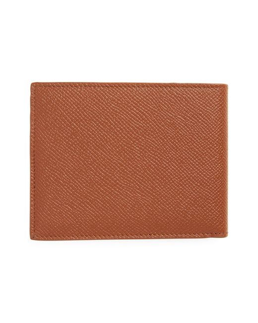 Ferragamo Brown Double Gancio Leather Bifold Wallet for men