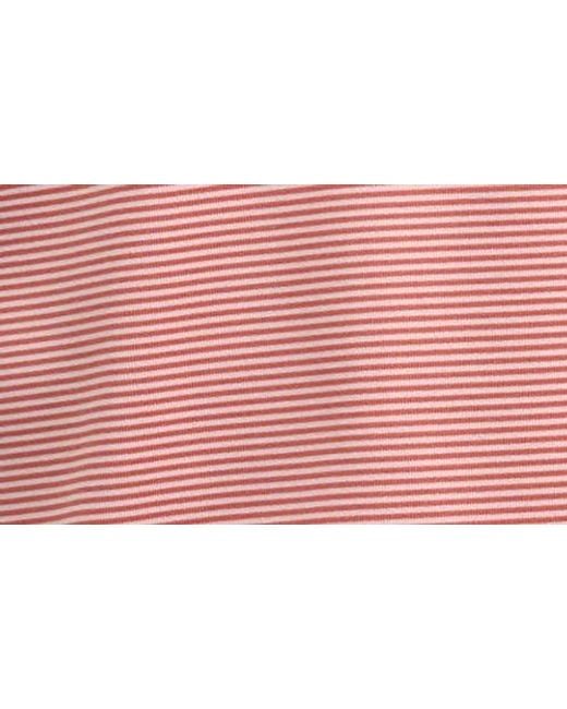 Brooks Brothers Orange Microstripe Performance Golf Polo for men